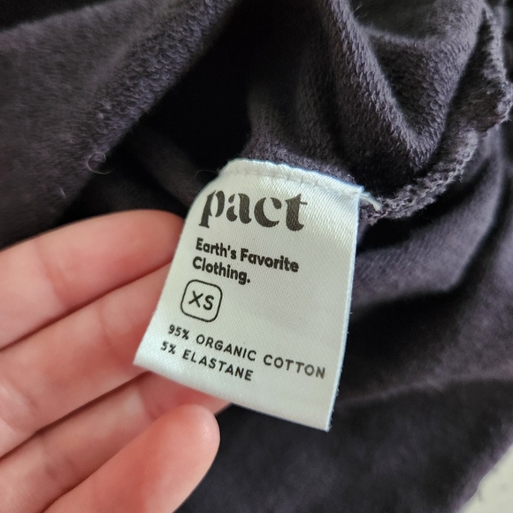 Pact Tonal Zebra Cinch Side Crewneck Sweatshirt Size XS - Picture 6 of 7